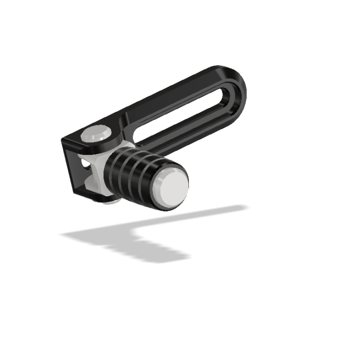 Brake Lever Slider Assembly w/Pedal, Engine Mounting, Black