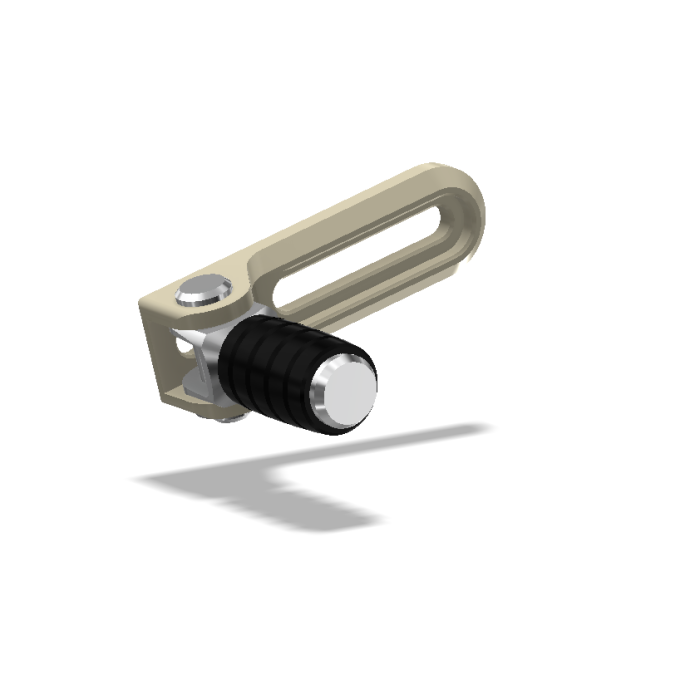 Brake Lever Slider Assembly w/Pedal, Engine Mounting, Aero Hard