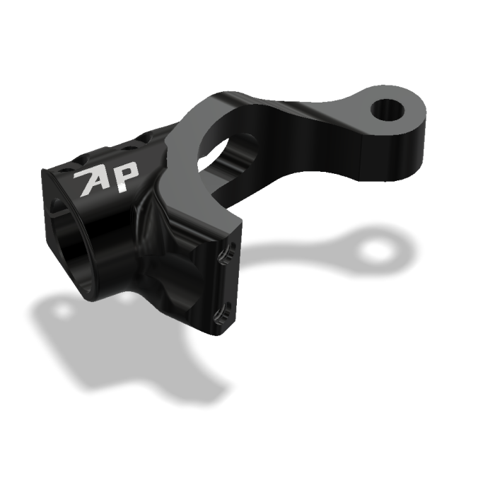 Handle Bar, Left Brkt., Zero Offset, 50mm, Black