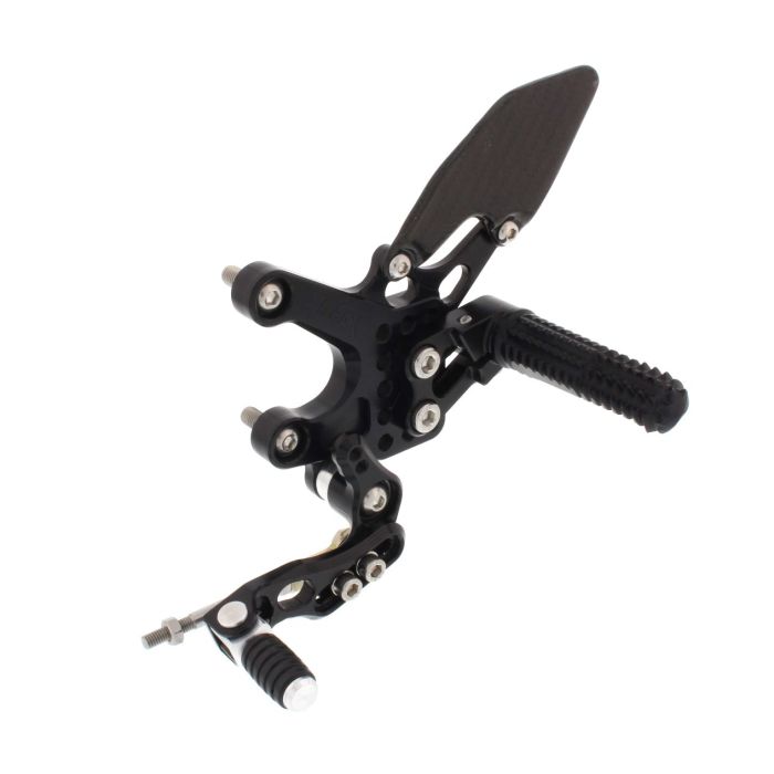 Rear Set Kit, Aprilia RSV4 10-16, Tuono 13-16, Black