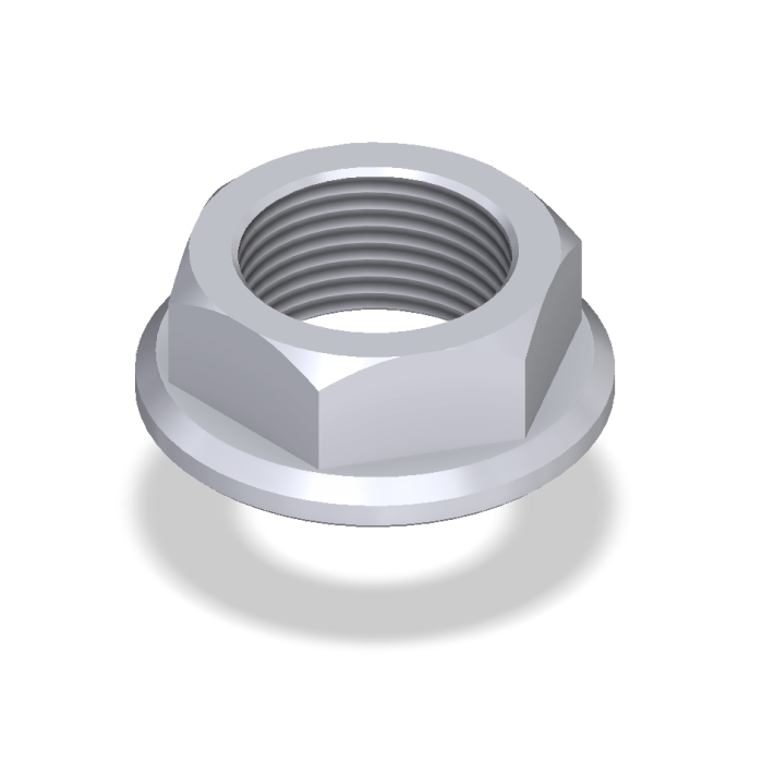 Flanged Nut, Steering Stem, 20X1.5