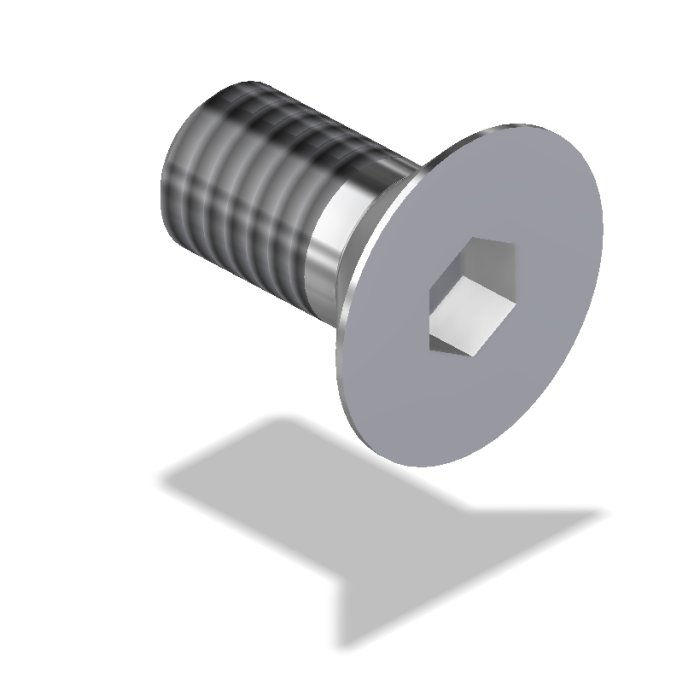 Screw, Countersunk, 6 X 1.0 X 12, Stainless Steel