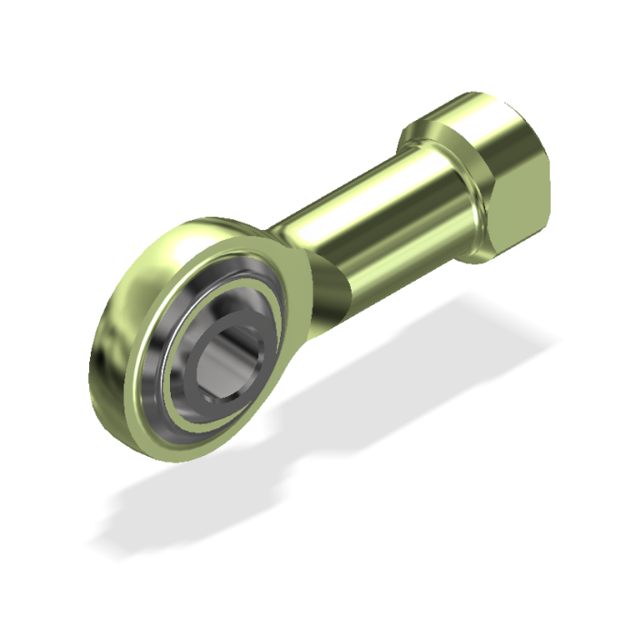 Metric Spherical Rod End, Female, 6X1.0  Left Hand Thread