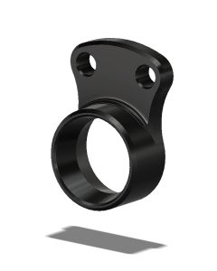 Rearset Muffler Brkt., 06-09 Yam R6 Black..