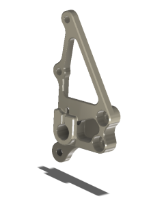 Rt., Peg Holder (6mm Master), YZF R1 07-08, Aero Hard