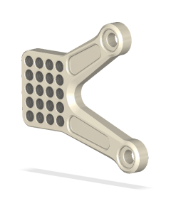 Rt. Bracket, Adj., KAW ZX6R 05- , Aero Hard