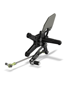 Rear Set Kit, ZX6R 05- , ZX6R-636 13- , Black