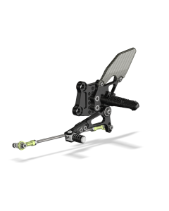 Rear Set Kit, Ninja 250-300, Black