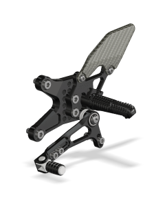 Rear Set Kit, 1290 KTM Superduke 14-19 , Black