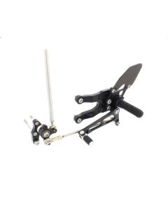 Rear Set Kit, Hon CBR600RR 07- , Black