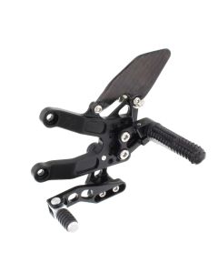 Rear Set Kit, Triumph 675 13- , Black