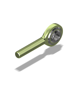 Metric Spherical Rod End, Left Hand Thread, Male, 6X1.0