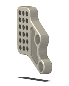 Rt. Bracket, Adj., SUZ GSXR6/7, 06-10, Aero Hard