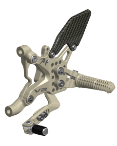 Rear Set Kit, Ducati V2, 2020-2024, Aero Hard