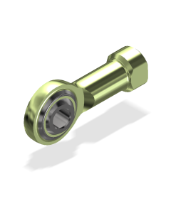 Metric Spherical Rod End, Female, 6X1.0 Left Hand Thread